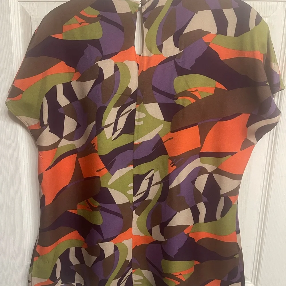 Boden Multicolor Abstract Blouse - Picture 2 of 7
